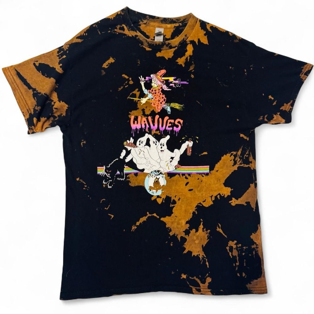 Bleach tie-dye Wavves band Graphic T-Shirt